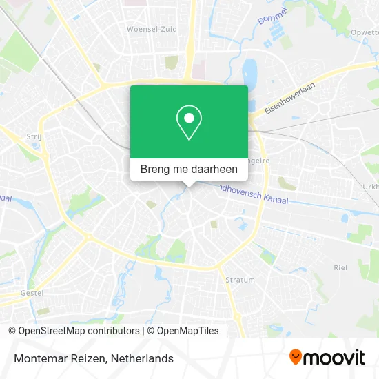 Montemar Reizen kaart