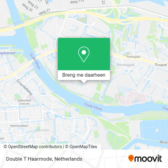 Double T Haarmode kaart