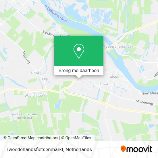 Tweedehandsfietsenmarkt kaart