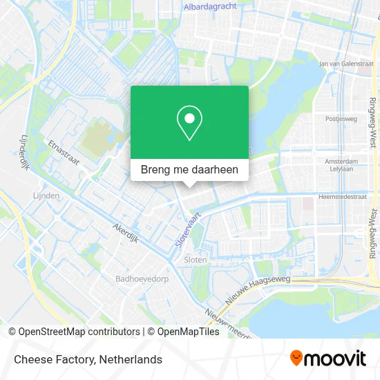 Cheese Factory kaart