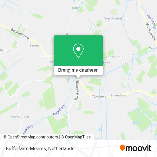 Buffelfarm Meems kaart