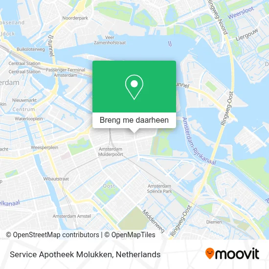 Service Apotheek Molukken kaart