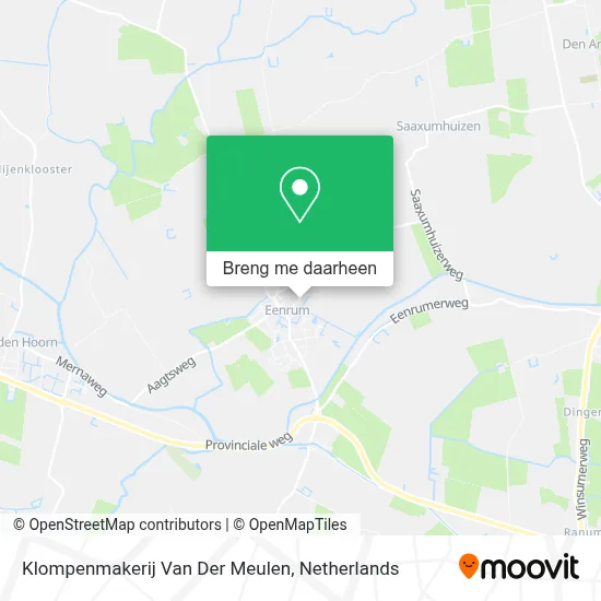 Klompenmakerij Van Der Meulen kaart