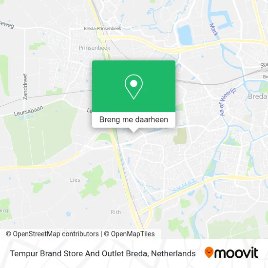 Tempur Brand Store And Outlet Breda kaart