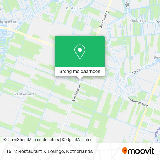 1612 Restaurant & Lounge kaart