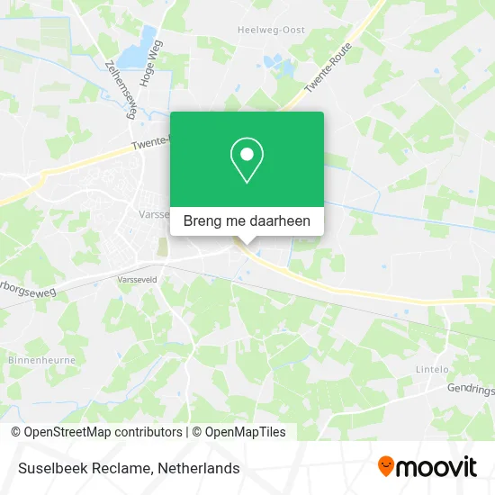 Suselbeek Reclame kaart