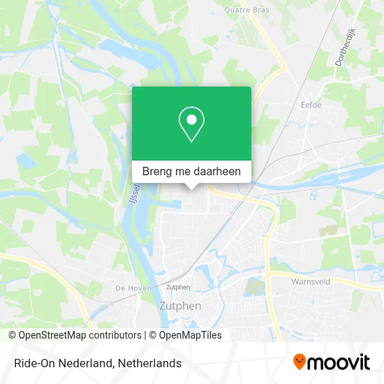 Ride-On Nederland kaart