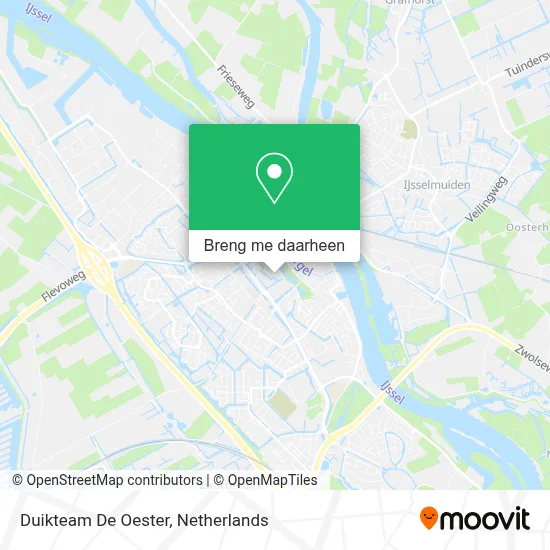 Duikteam De Oester kaart