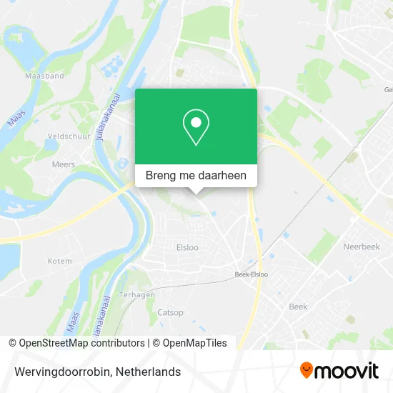 Wervingdoorrobin kaart