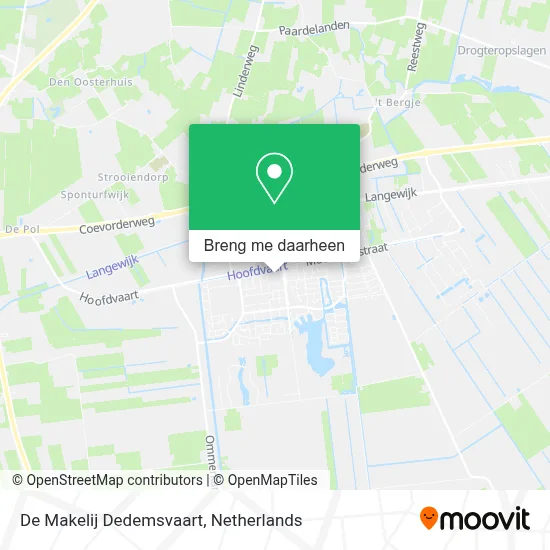 De Makelij Dedemsvaart kaart