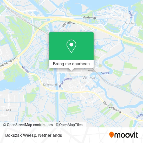 Bokszak Weesp kaart