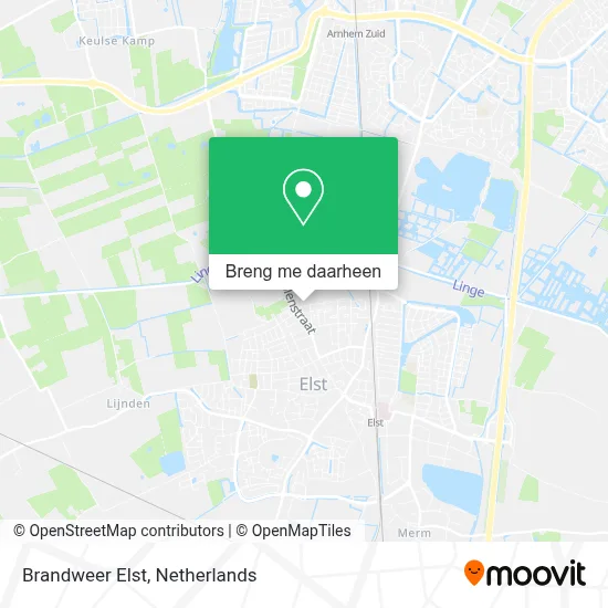 Brandweer Elst kaart