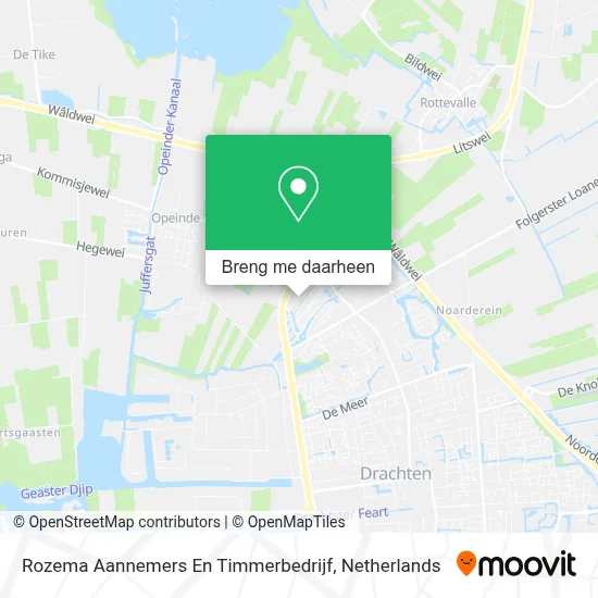 Rozema Aannemers En Timmerbedrijf kaart
