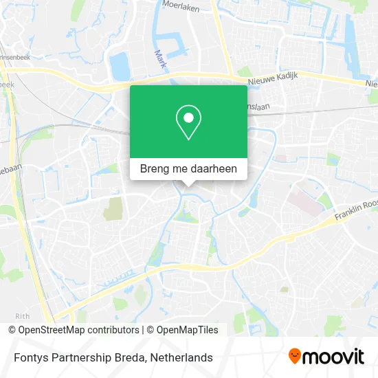 Fontys Partnership Breda kaart