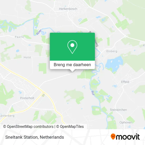 Sneltank Station kaart