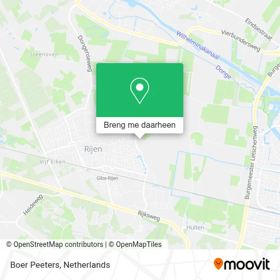 Boer Peeters kaart