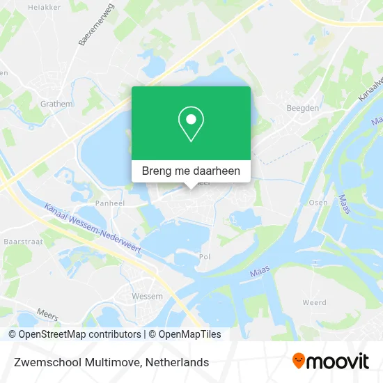 Zwemschool Multimove kaart