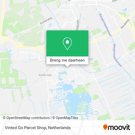 Vinted Go Parcel Shop kaart