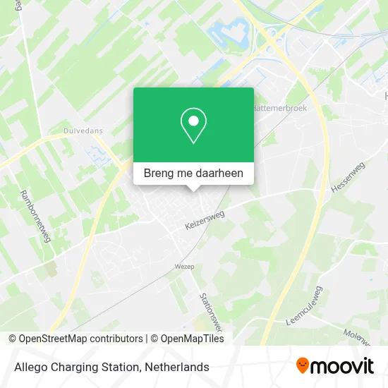 Allego Charging Station kaart