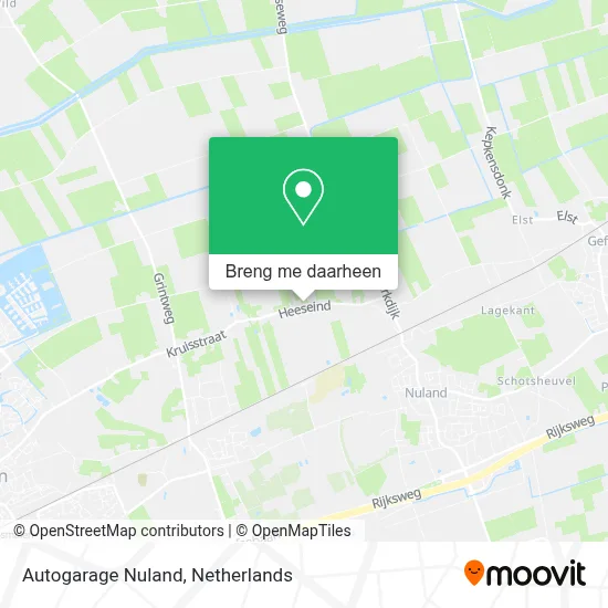 Autogarage Nuland kaart