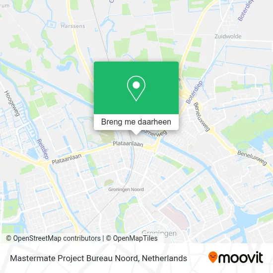 Mastermate Project Bureau Noord kaart