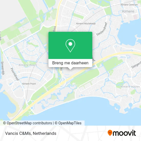 Vancis C&Ms kaart