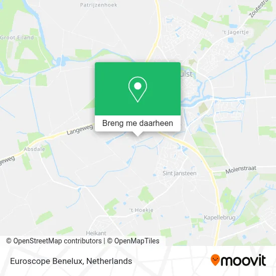 Euroscope Benelux kaart