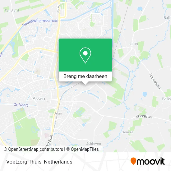 Voetzorg Thuis kaart