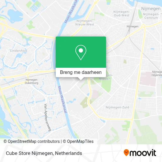 Cube Store Nijmegen kaart