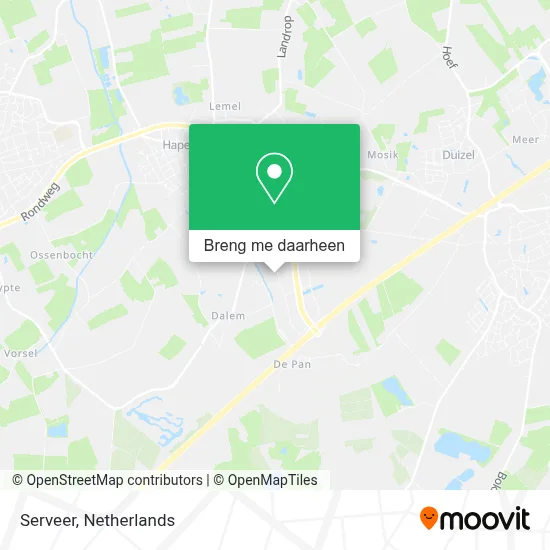 Serveer kaart