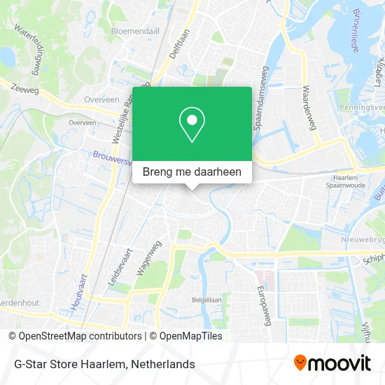 G-Star Store Haarlem kaart