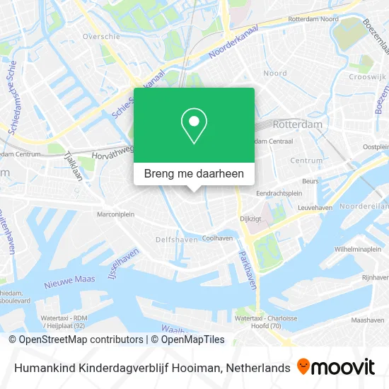 Humankind Kinderdagverblijf Hooiman kaart