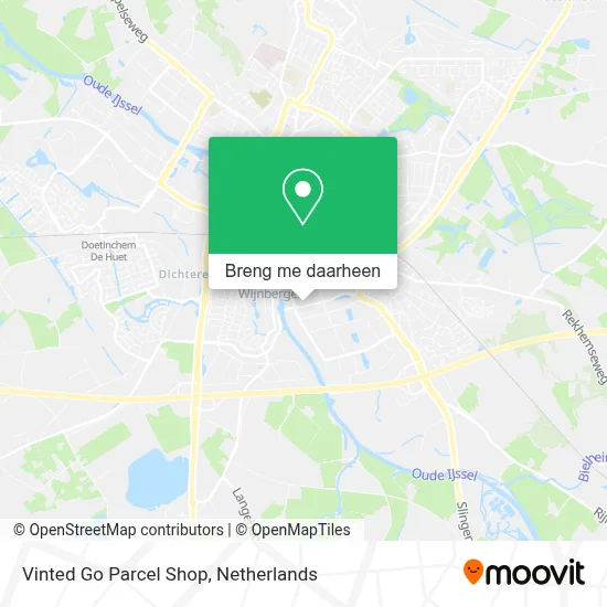 Vinted Go Parcel Shop kaart