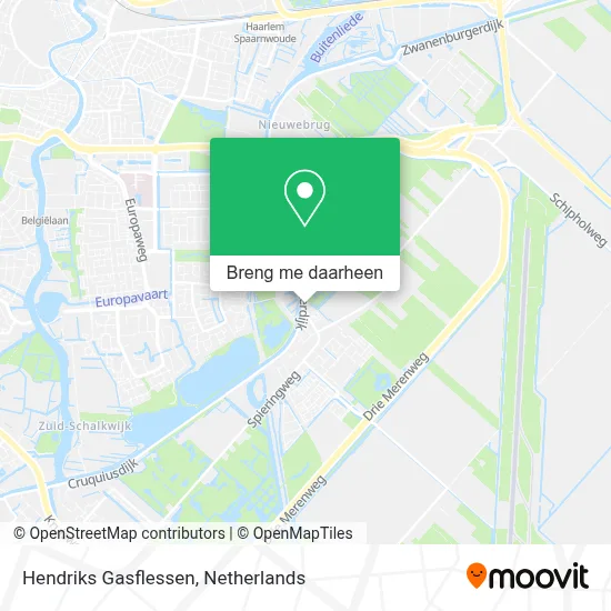Hendriks Gasflessen kaart