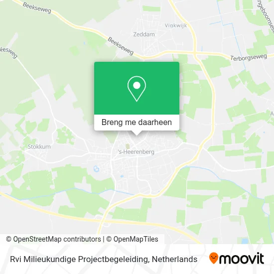 Rvi Milieukundige Projectbegeleiding kaart