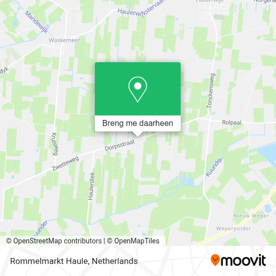 Rommelmarkt Haule kaart
