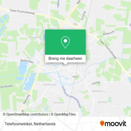 Telefoonwinkel kaart