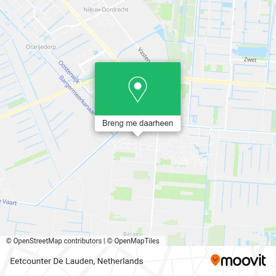 Eetcounter De Lauden kaart