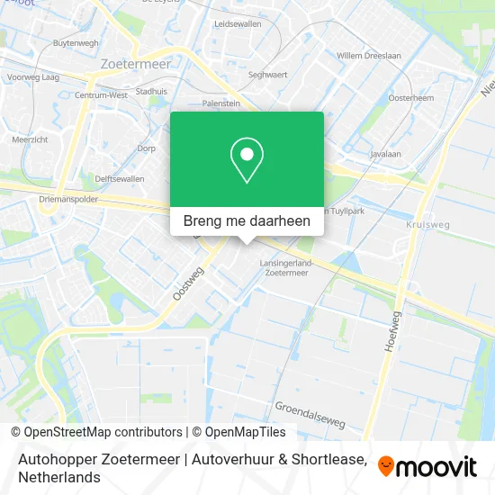 Autohopper Zoetermeer | Autoverhuur & Shortlease kaart