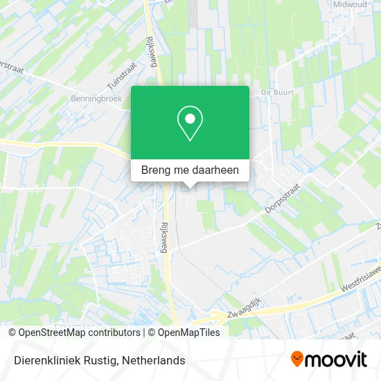 Dierenkliniek Rustig kaart