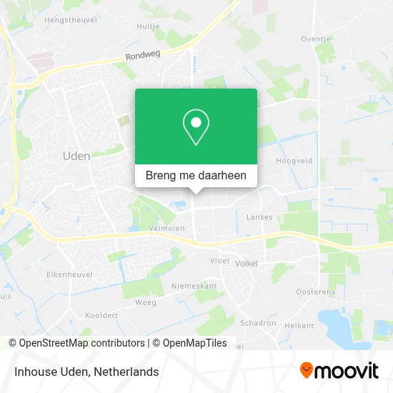 Inhouse Uden kaart