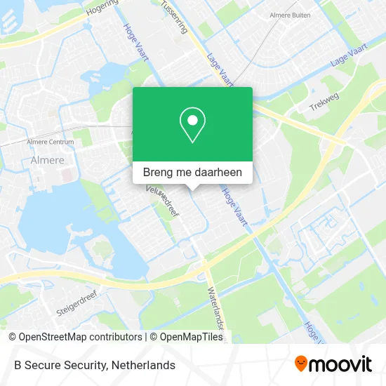 B Secure Security kaart
