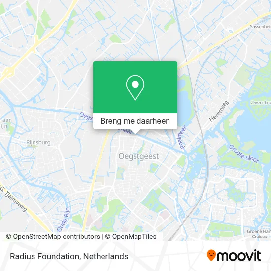Radius Foundation kaart