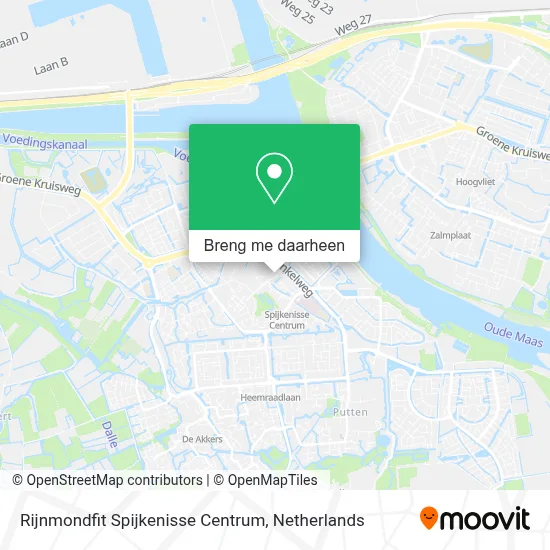 Rijnmondfit Spijkenisse Centrum kaart