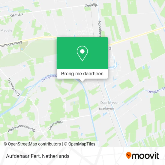 Aufdehaar Fert kaart