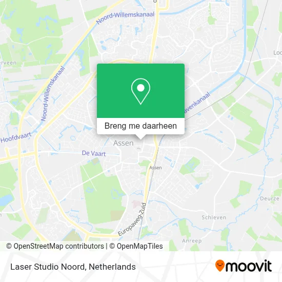 Laser Studio Noord kaart