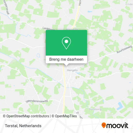 Terstal kaart