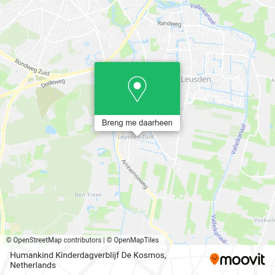 Humankind Kinderdagverblijf De Kosmos kaart