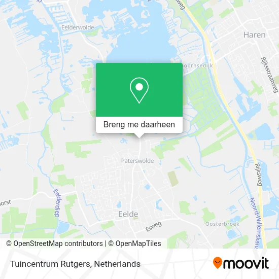 Tuincentrum Rutgers kaart