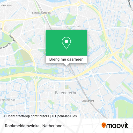 Rookmelderswinkel kaart